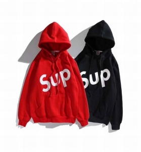 supreme 2 colors red black hoodie