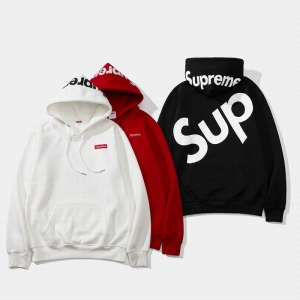 supreme 3 colors red white black velvet hoodie box logo