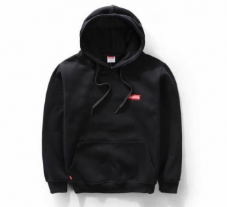 Supreme 4 colors black  navy red grey hoodie classic small box logo