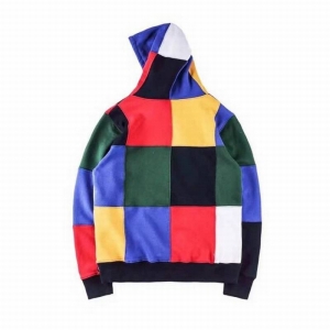 supreme colors beggar patchwork hoodie